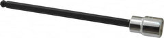 Proto - 3/8" Drive, 1/4" Hex Bit Socket - 6-3/32" OAL, 5" Bit Length, Long Ball End Hex Bit Socket - Exact Tooling