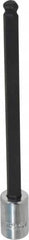 Proto - 3/8" Drive, 5/16" Hex Bit Socket - 6-3/32" OAL, 5" Bit Length, Long Ball End Hex Bit Socket - Exact Tooling