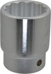 Proto - 1-3/8", 3/4" Drive, Standard Hand Socket - 12 Points, 2-9/32" OAL, Chrome Finish - Exact Tooling