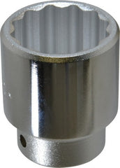 Proto - 1-5/8", 3/4" Drive, Standard Hand Socket - 12 Points, 2-5/8" OAL, Chrome Finish - Exact Tooling