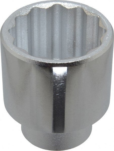 Proto - 1-7/8", 1/4" Drive, Standard Hand Socket - 6 Points, 2" OAL, Chrome Finish - Exact Tooling
