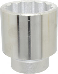 Proto - 2-1/8", 3/4" Drive, Standard Hand Socket - 12 Points, 3-9/32" OAL, Chrome Finish - Exact Tooling