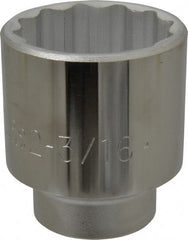 Proto - 2-3/16", 3/4" Drive, Standard Hand Socket - 12 Points, 3-9/32" OAL, Chrome Finish - Exact Tooling