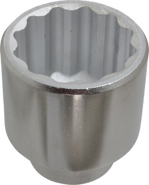 Proto - 2-1/4", 3/4" Drive, Standard Hand Socket - 12 Points, 3-13/32" OAL, Chrome Finish - Exact Tooling