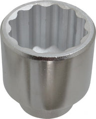 Proto - 2-1/4", 3/4" Drive, Standard Hand Socket - 12 Points, 3-13/32" OAL, Chrome Finish - Exact Tooling
