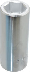 Proto - 15/16", 3/4" Drive, Deep Hand Socket - 6 Points, 3-1/2" OAL, Chrome Finish - Exact Tooling