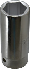 Proto - 1-1/8", 3/4" Drive, Deep Hand Socket - 6 Points, 3-1/2" OAL - Exact Tooling