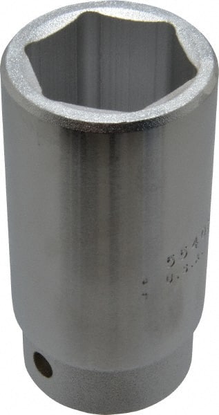 Proto - 1-1/4", 3/4" Drive, Deep Hand Socket - 6 Points, 3-1/2" OAL - Exact Tooling
