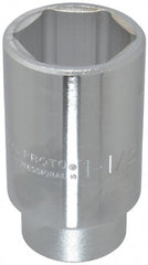 Proto - 1-1/2", 3/4" Drive, Deep Hand Socket - 6 Points, 3-1/2" OAL - Exact Tooling