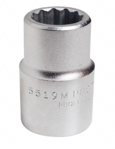 Proto - 3/4" Drive, Standard Hand Socket - 12 Points, 2-7/32" OAL, Chrome Finish - Exact Tooling