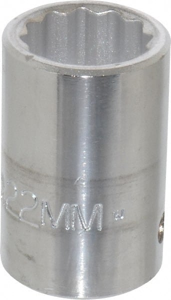 Proto - 3/4" Drive, Standard Hand Socket - 12 Points, 2" OAL, Chrome Finish - Exact Tooling