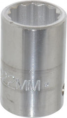 Proto - 3/4" Drive, Standard Hand Socket - 12 Points, 2" OAL, Chrome Finish - Exact Tooling