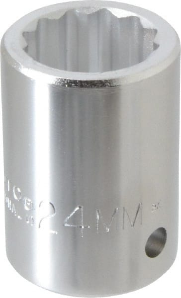 Proto - 3/4" Drive, Standard Hand Socket - 12 Points, 2" OAL, Chrome Finish - Exact Tooling