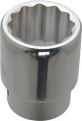 Proto - 3/4" Drive, Standard Hand Socket - 12 Points, 2-7/32" OAL, Chrome Finish - Exact Tooling
