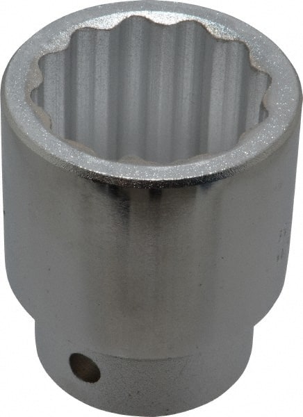 Proto - 3/4" Drive, Standard Hand Socket - 12 Points, 2-13/32" OAL, Chrome Finish - Exact Tooling