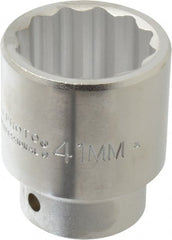 Proto - 3/4" Drive, Standard Hand Socket - 12 Points, 2-5/8" OAL, Chrome Finish - Exact Tooling