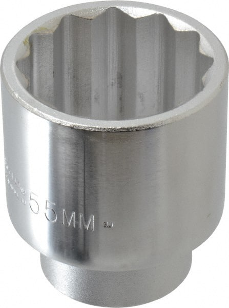 Proto - 2-1/16", 3/4" Drive, Standard Hand Socket - 12 Points, 3-5/32" OAL, Chrome Finish - Exact Tooling