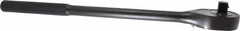 Proto - 3/4" Drive Pear Head Standard Ratchet - Black Oxide Finish, 20" OAL, 24 Gear Teeth, Standard Knurled Handle, Standard Head - Exact Tooling