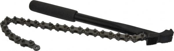 Proto - 4" Max Pipe Capacity, 16-1/4" Long, Chain Wrench - 12" Handle Length - Exact Tooling