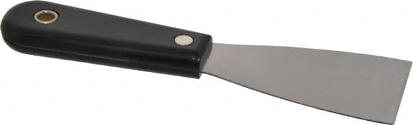 Stanley - 2" Wide Steel Putty Knife - Stiff, Nylon Handle, 7-1/2" OAL - Exact Tooling