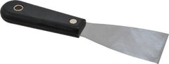 Stanley - 2" Wide Steel Putty Knife - Flexible, Nylon Handle, 7-1/2" OAL - Exact Tooling