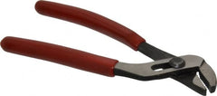 Proto - 4-5/8" OAL, 15/32" Max Capacity, 4 Position Gooseneck Tongue & Groove Pliers - Standard Straight Jaws, Standard Head, Plastisol Handles - Exact Tooling