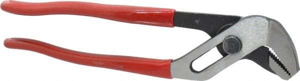 Proto - 7-1/16" OAL, 1-1/8" Max Capacity, 5 Position Gooseneck Tongue & Groove Pliers - Standard Straight Jaws, Standard Head, Plastisol Handles - Exact Tooling