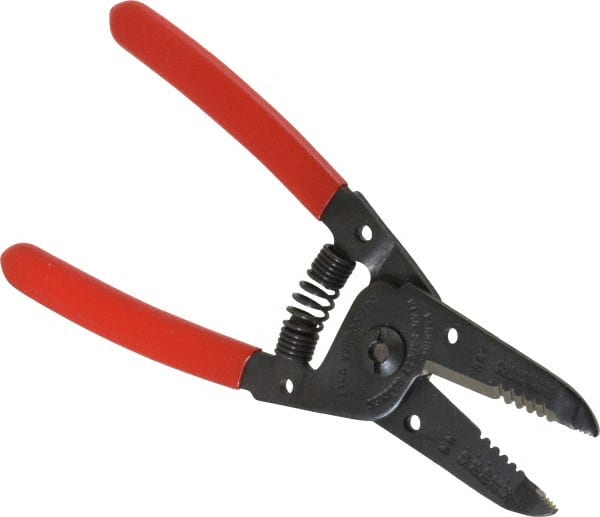 Proto - 30 to 22 AWG Capacity Wire Stripper - 6-1/16" OAL, Plastisol Handle - Exact Tooling