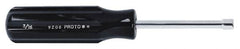 Proto - 1/2" Hollow Shaft Nutdriver - Color Coded Handle, 7" OAL - Exact Tooling