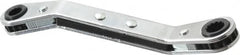 Proto - 7/32" x 9/32" 12 Point Reversible Ratcheting Offset Box Wrench - Double End, 4-1/8" OAL, Steel, 25° Offset - Exact Tooling