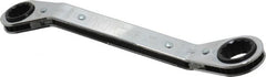 Proto - 5/8" x 3/4" 12 Point Reversible Ratcheting Offset Box Wrench - Double End, 7-3/4" OAL, Steel, 25° Offset - Exact Tooling