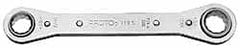Proto - 16mm x 18mm 12 Point Ratcheting Box Wrench - 8" OAL, Steel - Exact Tooling