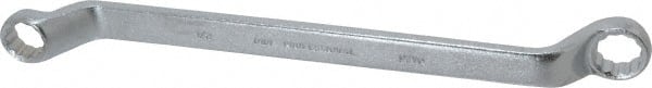 Proto - 1/2" x 9/16" 12 Point Offset Box Wrench - Double End, 9" OAL, Steel, 60° Offset - Exact Tooling