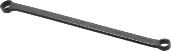 Proto - 5/16" x 3/8" 12 Point Offset Box Wrench - Double End, 6-15/16" OAL, Steel, Black Finish, 15° Offset - Exact Tooling