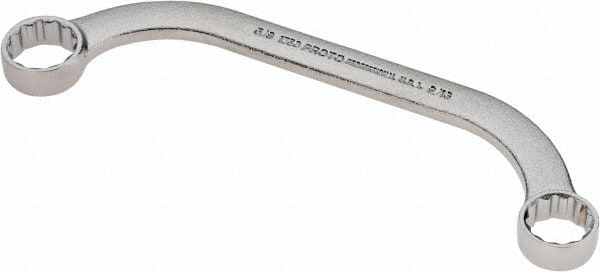 Proto - 9/16" x 5/8" 12 Point Obstruction Box Wrench - Double End, 6-5/8" OAL, Steel - Exact Tooling