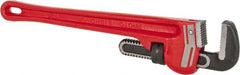 Proto - 18" Steel Straight Pipe Wrench - 2-1/2" Pipe Capacity - Exact Tooling
