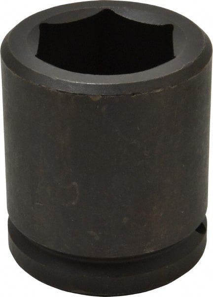 Proto - 1-1/2" Drive 2-1/16" Standard Impact Socket - 6 Points, 3-5/8" OAL - Exact Tooling