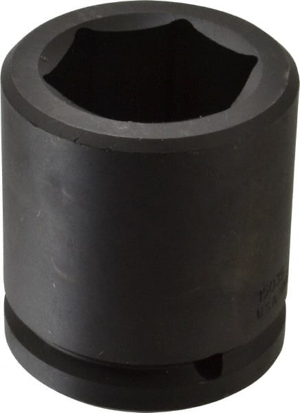 Proto - 1-1/2" Drive 2-3/16" Standard Impact Socket - 6 Points, 3-5/8" OAL - Exact Tooling