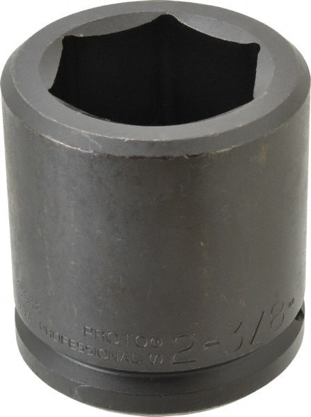 Proto - 1-1/2" Drive 2-3/8" Standard Impact Socket - 6 Points, 3-7/8" OAL - Exact Tooling