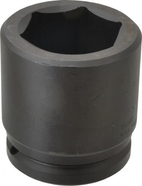 Proto - 1-1/2" Drive 2-9/16" Standard Impact Socket - 6 Points, 4" OAL - Exact Tooling