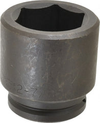 Proto - 1-1/2" Drive 2-7/8" Standard Impact Socket - 6 Points, 4-1/2" OAL - Exact Tooling