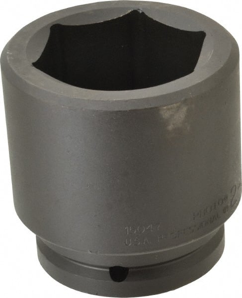 Proto - 1-1/2" Drive 2-15/16" Standard Impact Socket - 6 Points, 4-1/2" OAL - Exact Tooling