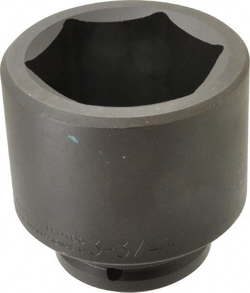 Proto - 1-1/2" Drive 3-3/4" Standard Impact Socket - 6 Points, 5" OAL - Exact Tooling
