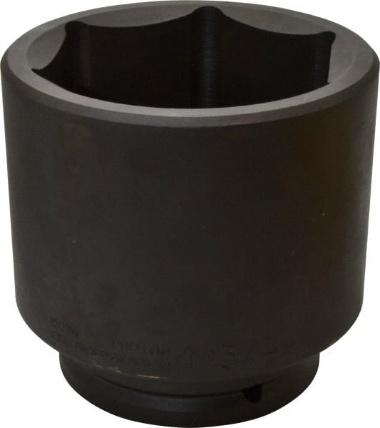 Proto - 1-1/2" Drive 4-3/4" Standard Impact Socket - 6 Points, 6-1/4" OAL - Exact Tooling