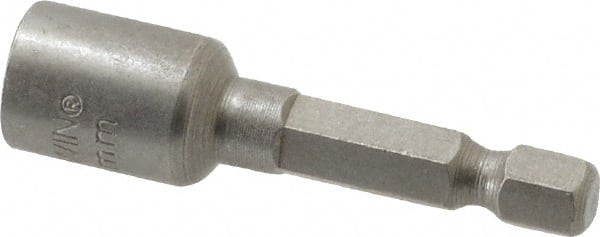 Irwin - 15/64" Magnetic Nutsetter - 1/4" Hex Drive, 1-11/16" OAL, 1/2" Socket Nose Diam - Exact Tooling