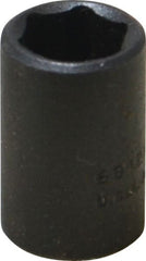 Proto - 1/4" Drive 3/8" Standard Impact Socket - 6 Points, 7/8" OAL - Exact Tooling
