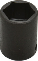 Proto - 1/4" Drive 1/2" Standard Impact Socket - 6 Points, 7/8" OAL - Exact Tooling