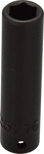Proto - 1/4" Drive 5/16" Deep Impact Socket - 6 Points, 2" OAL - Exact Tooling