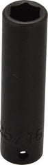 Proto - 1/4" Drive 5/16" Deep Impact Socket - 6 Points, 2" OAL - Exact Tooling