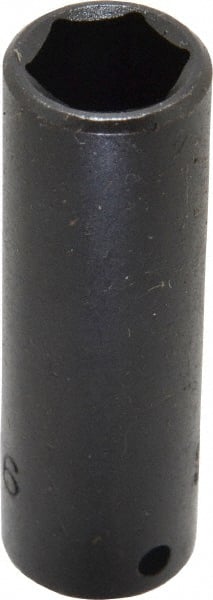 Proto - 1/4" Drive 7/16" Deep Impact Socket - 6 Points, 2" OAL - Exact Tooling
